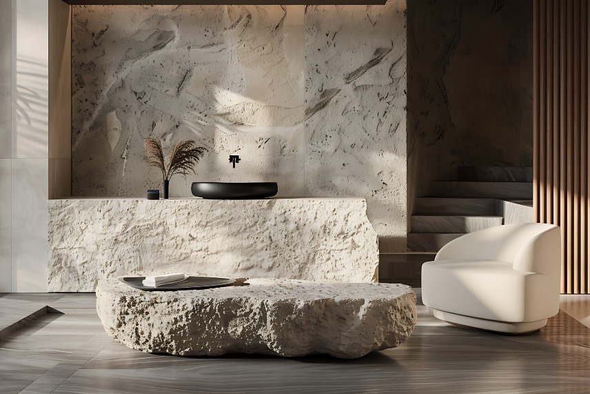 Использование натурального камня в интерьере: методы и техники применения